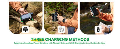 OutlanderPro Survival Water Filter with Solar Power Bank & Light - Survival water filter, power bank & LED light Readi Gear