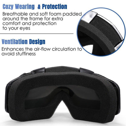 ProVision Motocross Goggles - High Impact, Anti-Fog, UV Protection - Motorcycle goggles Readi Gear