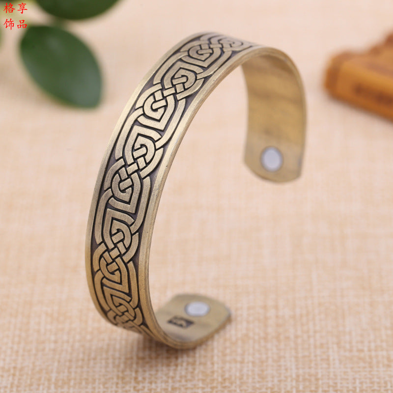 Spartan Vitality Men's Copper Magnetic Bracelet for Pain Relief - copper health bracelet Readi Gear