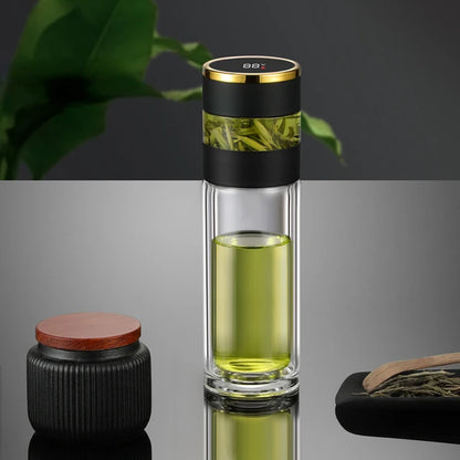 Smart Tea Infuser 450 ml Stainless Steel Insulated Travel Mug - Smart travel thermos Readi Gear