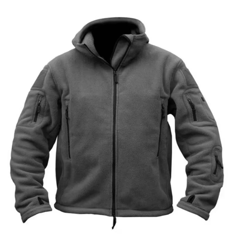 7-Pocket Tactical Fleece Hoodie Jacket - Tactical Fleece Hoodie Jacket Readi Gear