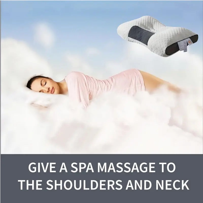 OrthoRelief™ Contour Pillow – Ergonomic Neck Support with Massage (2 Pack)