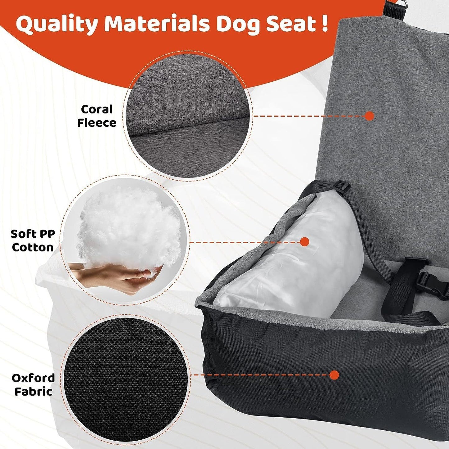PawPal washable dog car seat - quality materials