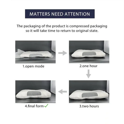 OrthoRelief™ Contour Pillow – Ergonomic Neck Support with Massage (2 Pack)