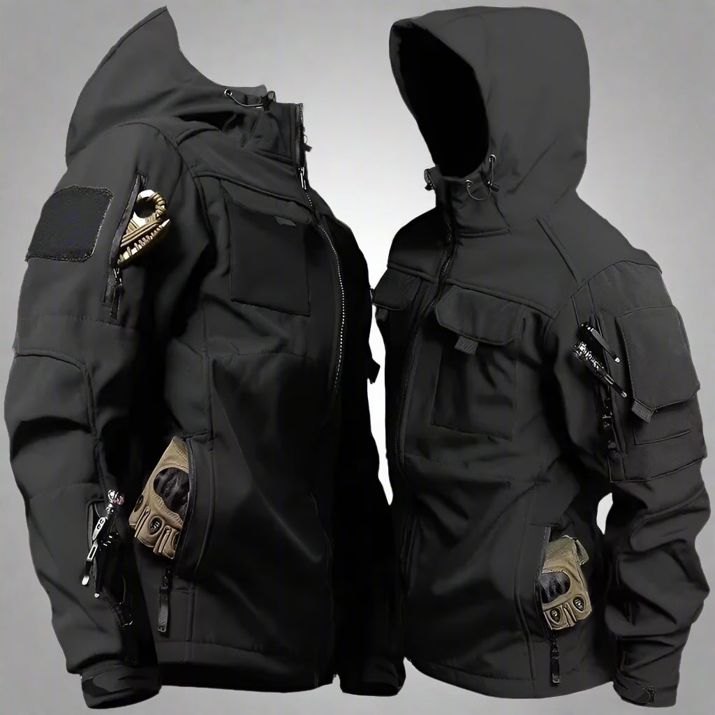 SpecOps Waterproof Tactical Jacket - Combat-Ready Multi-Pocket Softshell - Tactical Jacket Readi Gear