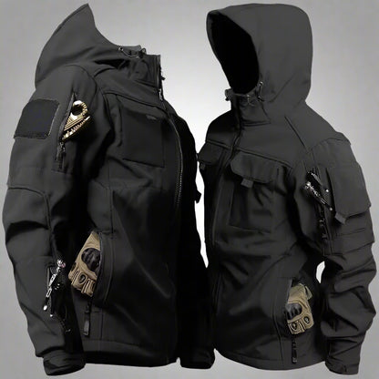 SpecOps Waterproof Tactical Jacket - Combat-Ready Multi-Pocket Softshell - Tactical Jacket Readi Gear