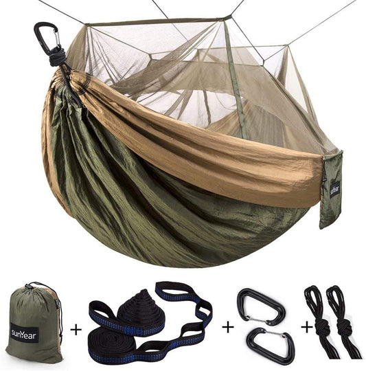 Outlander 2-Person Hammock Tent with Net & Straps - Adventure-Ready - Hammock tent with mosquito net Readi Gear