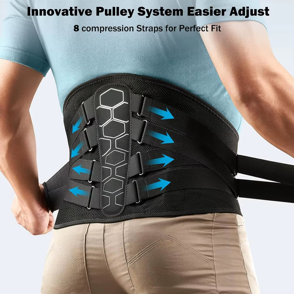 FlexAlign Lumbar Support Belt – Relieves Back Pain & Improves Posture - Back Support Belt Readi Gear