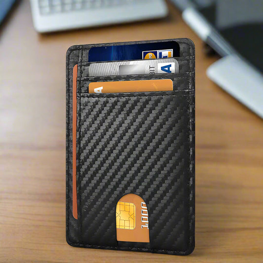 ShieldMate Mens Leather RFID Blocking Wallet - RFID Blocking Credit Card Holder Readi Gear