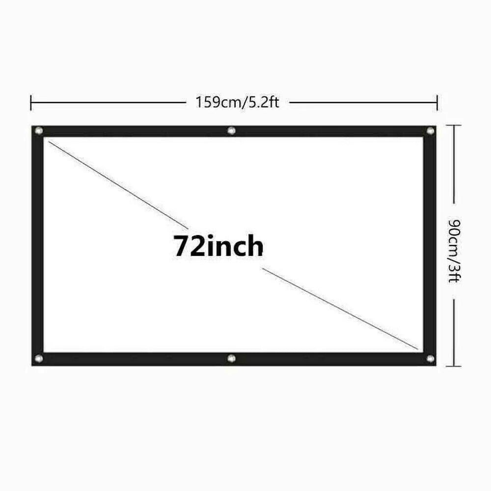 ScreenMagic 16:9 Portable HD Projection Screen - Home & Outdoor Use - Projection screen Readi Gear