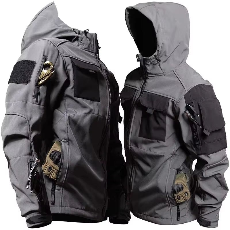 SpecOps Waterproof Tactical Jacket - Combat-Ready Multi-Pocket Softshell - Tactical Jacket Readi Gear