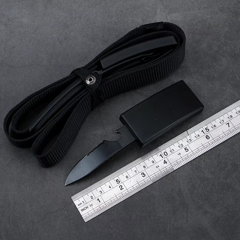 Canvas StealthBelt and ruler on a dark gray surface