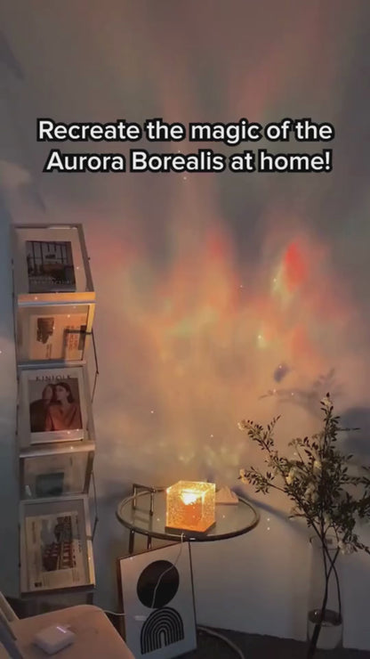 Northern Lights Glow Cube - Rippling, Color-Shifting Night Light