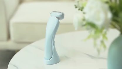 SilkySmooth 2-in-1 Rechargeable Razor – Painless Shaving & Trimming