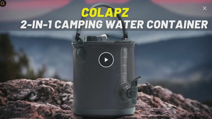 2-in-1 Collapsible Camping Water Jug & Bucket with Spigot - BPA Free
