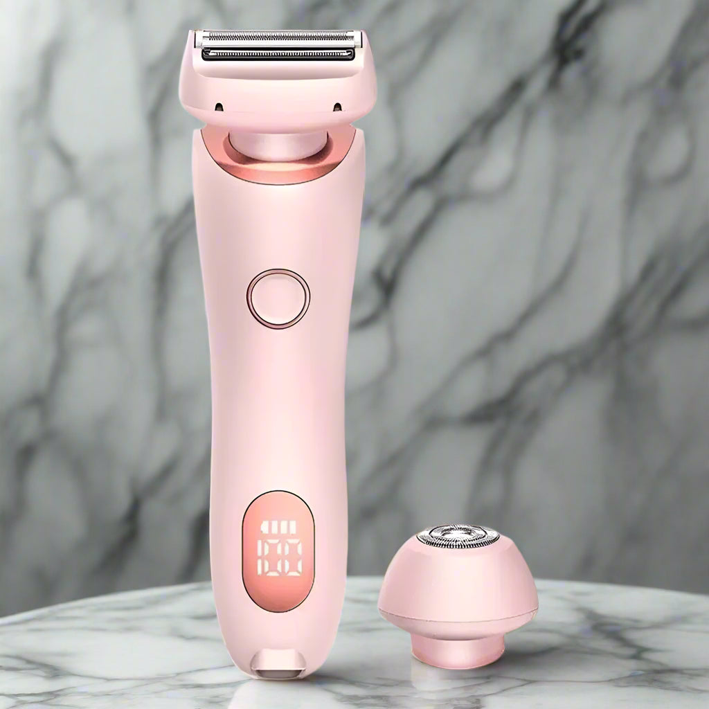 SilkySmooth 2-in-1 Rechargeable Razor – Painless Shaving & Trimming
