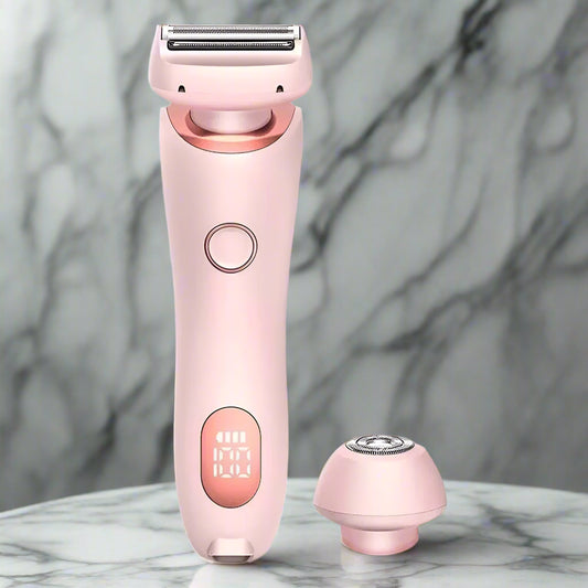 SilkySmooth 2-in-1 Rechargeable Razor – Painless Shaving & Trimming