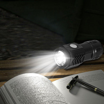 3-PACK Super Bright LED Mini Flashlight USB Rechargeable Pocket Keychain Torch - mini flashlight Readi Gear