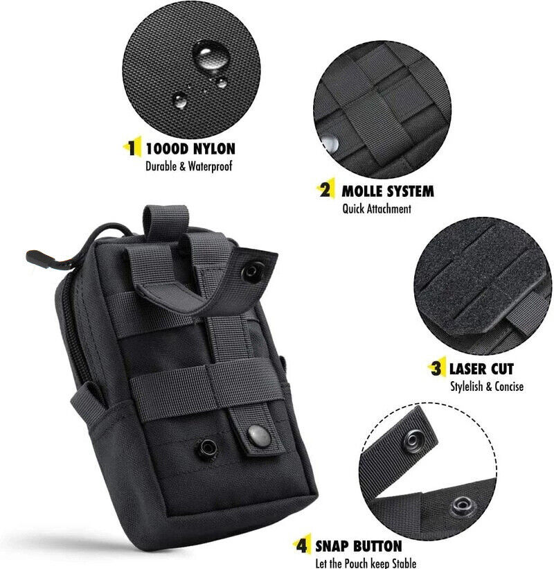 Tactical Molle Phone & Gear Pouch for Camping & Hiking - Phone & Gear Case Readi Gear