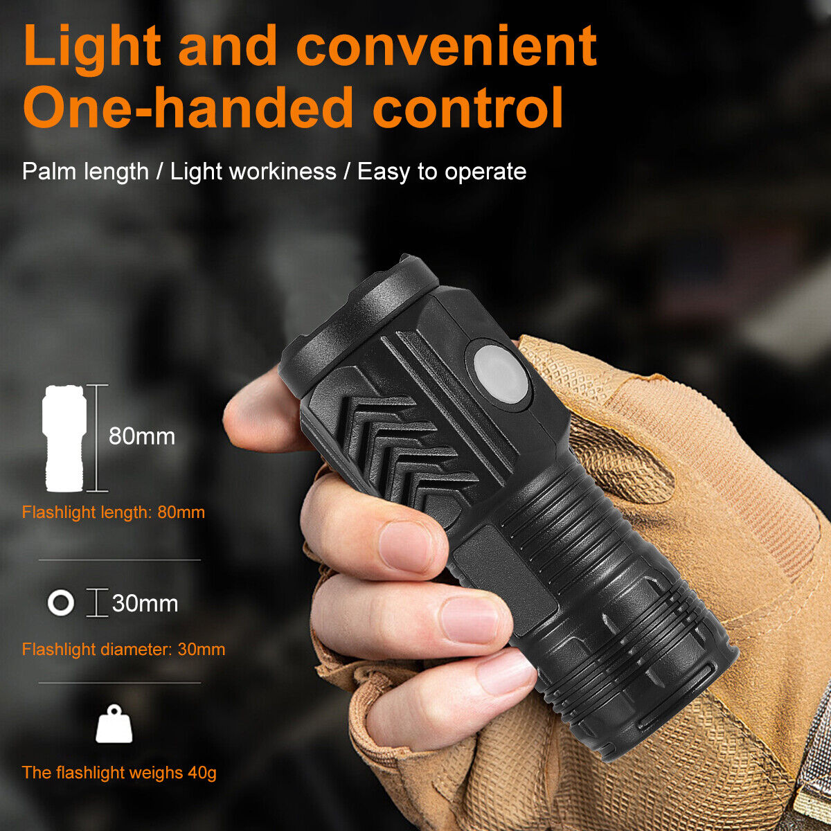 3-PACK Super Bright LED Mini Flashlight USB Rechargeable Pocket Keychain Torch - mini flashlight Readi Gear