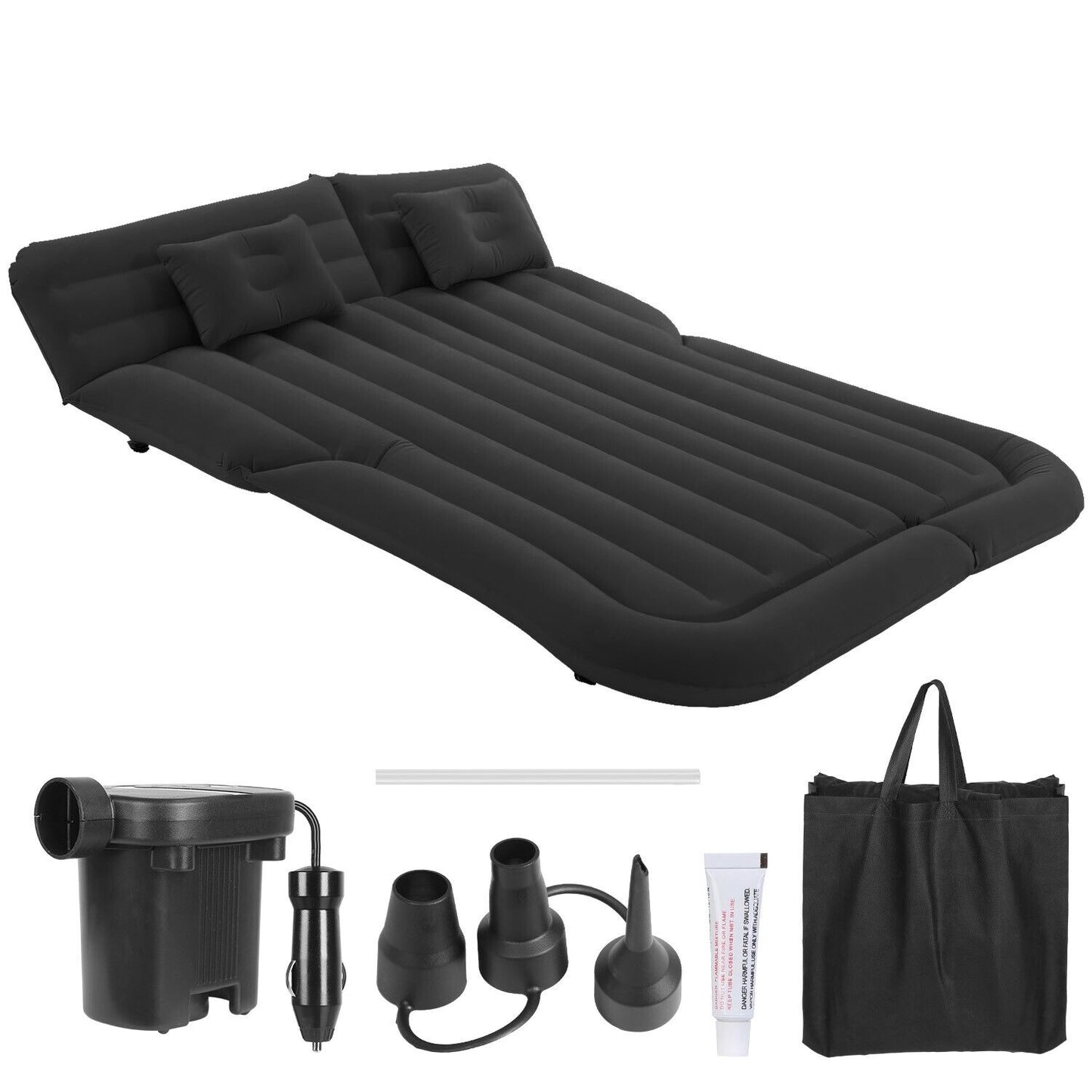 Ultimate Inflatable Car/SUV Mattress – Backseat Bed w/ Pump & 2 Pillows - Car Air Mattress Readi Gear