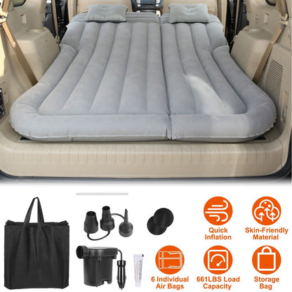 Ultimate Inflatable Car/SUV Mattress – Backseat Bed w/ Pump & 2 Pillows - Car Air Mattress Readi Gear