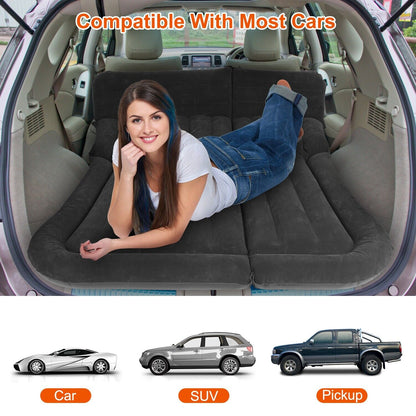 Ultimate Inflatable Car/SUV Mattress – Backseat Bed w/ Pump & 2 Pillows - Car Air Mattress Readi Gear