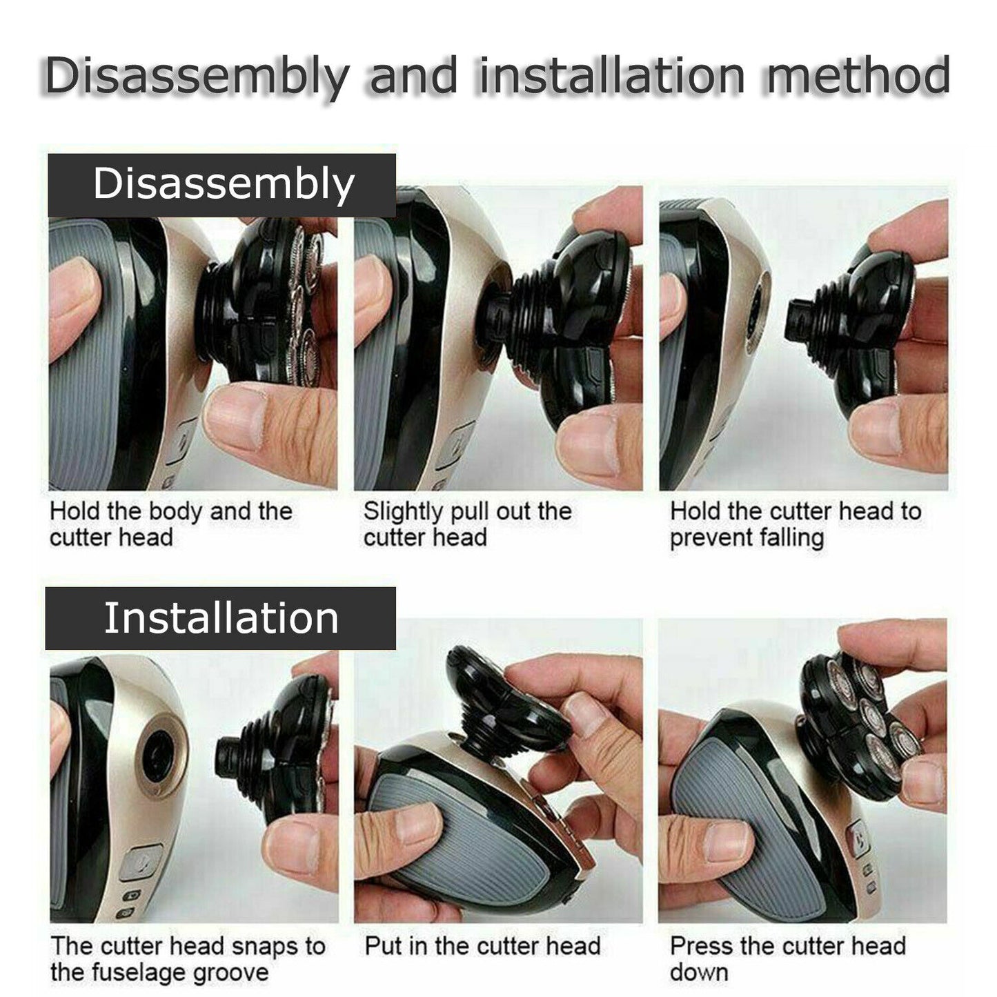 5-in-1 Electric Grooming Kit - 4D Shaver for Head, Beard, Nose & Body - Electric Grooming Kit Readi Gear