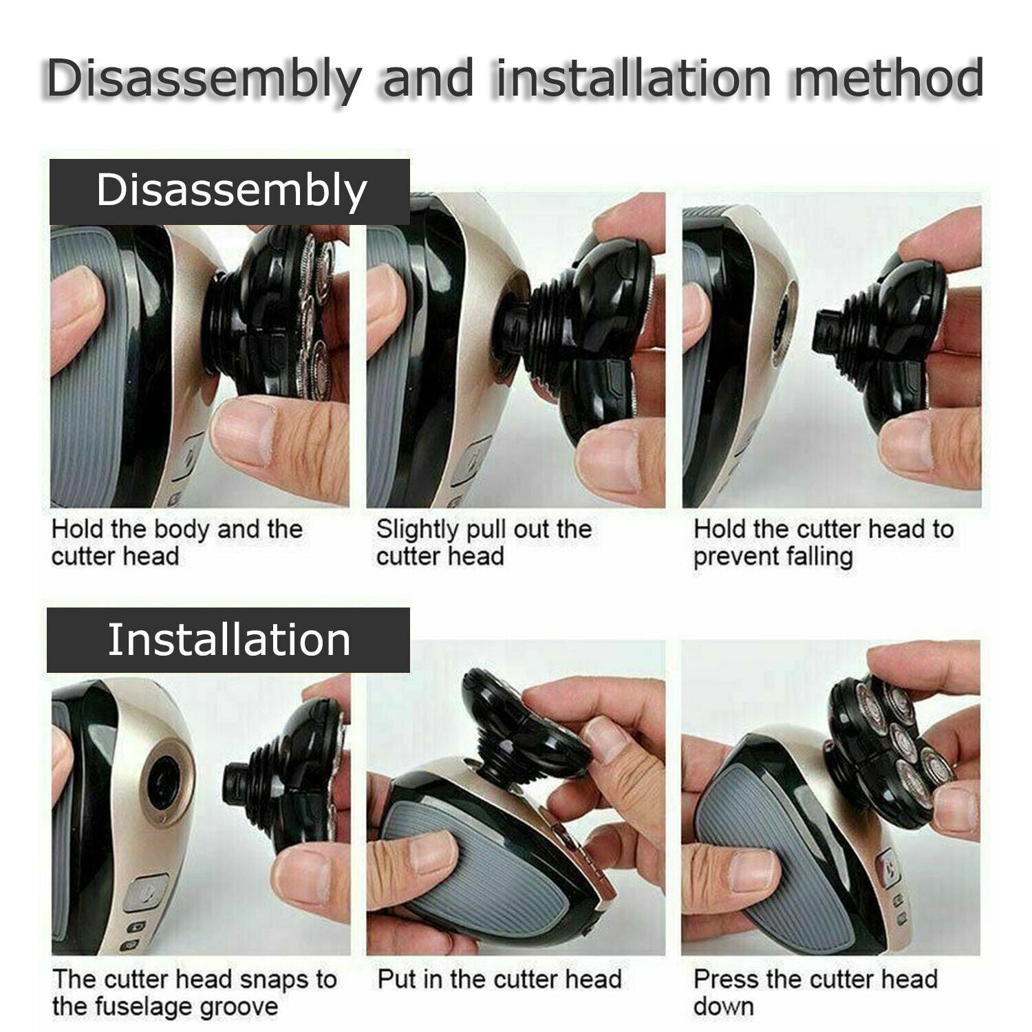 5-in-1 Electric Grooming Kit - 4D Shaver for Head, Beard, Nose & Body - Electric Grooming Kit Readi Gear