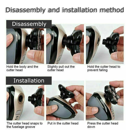 5-in-1 Electric Grooming Kit - 4D Shaver for Head, Beard, Nose & Body - Electric Grooming Kit Readi Gear