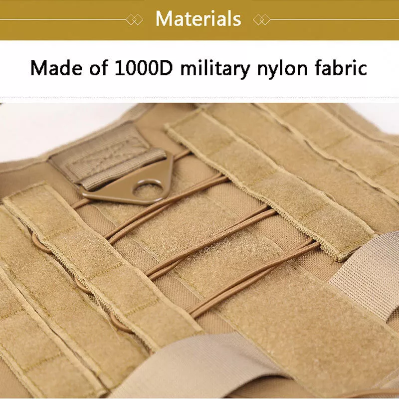 Elite K9 Tactical Dog Harness - MOLLE System & Quick Release - Tactical Dog Harness Readi Gear