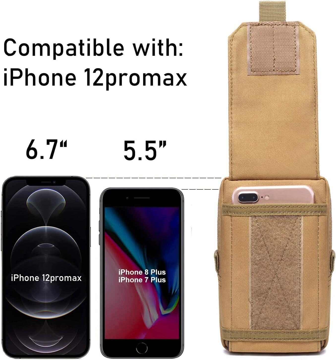 Tactical Molle Phone & Gear Pouch for Camping & Hiking - Phone & Gear Case Readi Gear