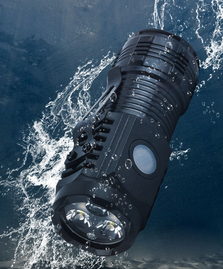 3-PACK Super Bright LED Mini Flashlight USB Rechargeable Pocket Keychain Torch - mini flashlight Readi Gear