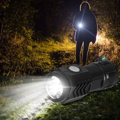 3-PACK Super Bright LED Mini Flashlight USB Rechargeable Pocket Keychain Torch - mini flashlight Readi Gear