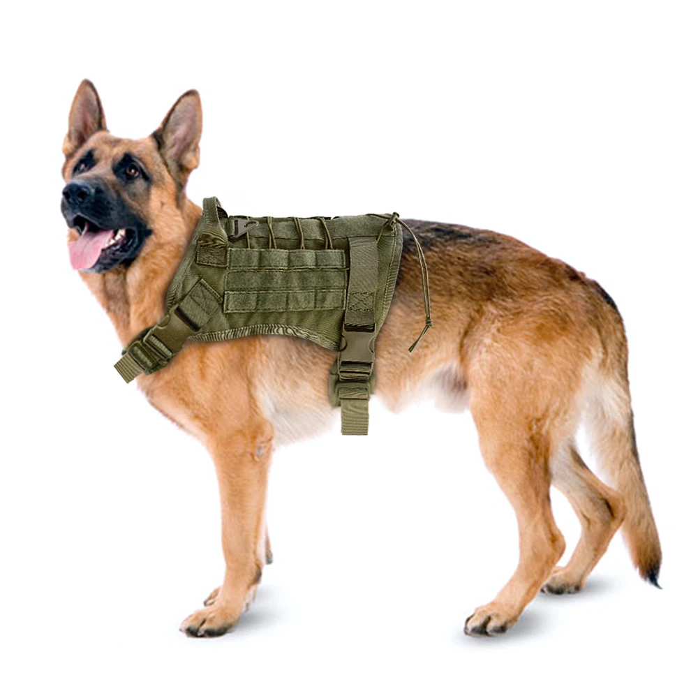 Elite K9 Tactical Dog Harness - MOLLE System & Quick Release - Tactical Dog Harness Readi Gear