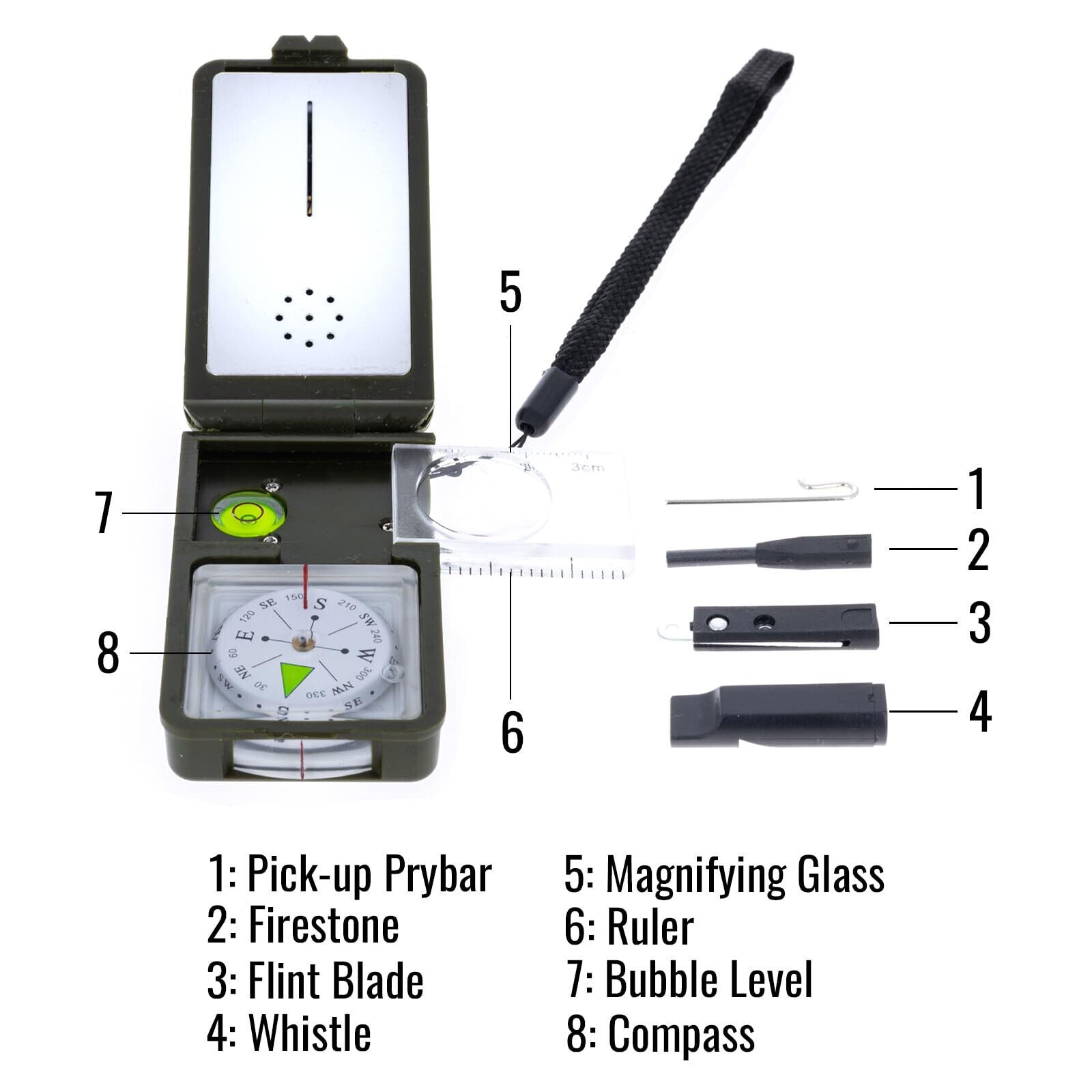 SurvivorPro 10-in-1 Compact Survival Kit – Ultimate Prepper Tool - Emergency Survival Kit Readi Gear