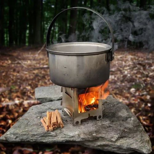 All-in-One Survival Stove Kit - Wood Burning, Fatwood, Matches & More - Survival Stove Kit Readi Gear
