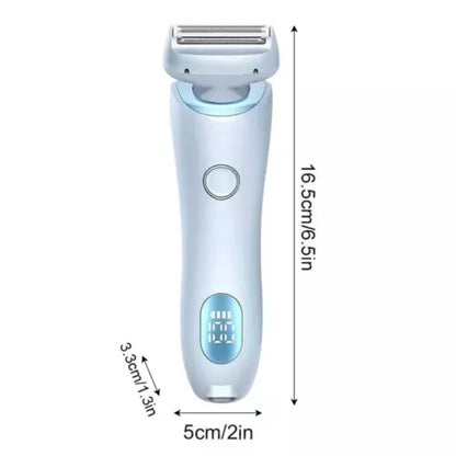 SilkySmooth 2-in-1 Rechargeable Razor – Painless Shaving & Trimming