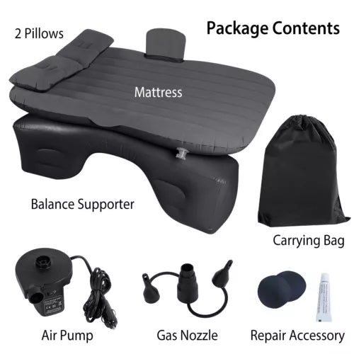 Ultimate Inflatable Car/SUV Mattress – Backseat Bed w/ Pump & 2 Pillows - Car Air Mattress Readi Gear