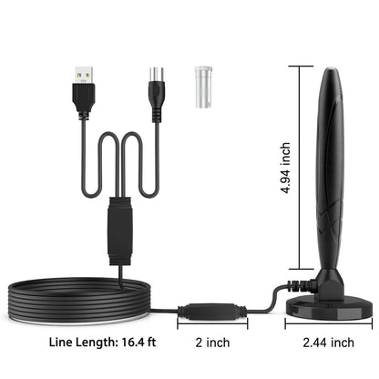 Long Range (350 Miles) Indoor HDTV Amplified Digital Antenna - Readi Gear