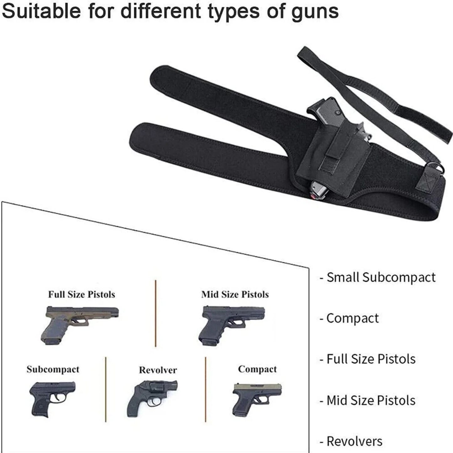 StealthFlex Concealed Carry Holster - Shoulder & Waist - Concealed Carry Holster Readi Gear