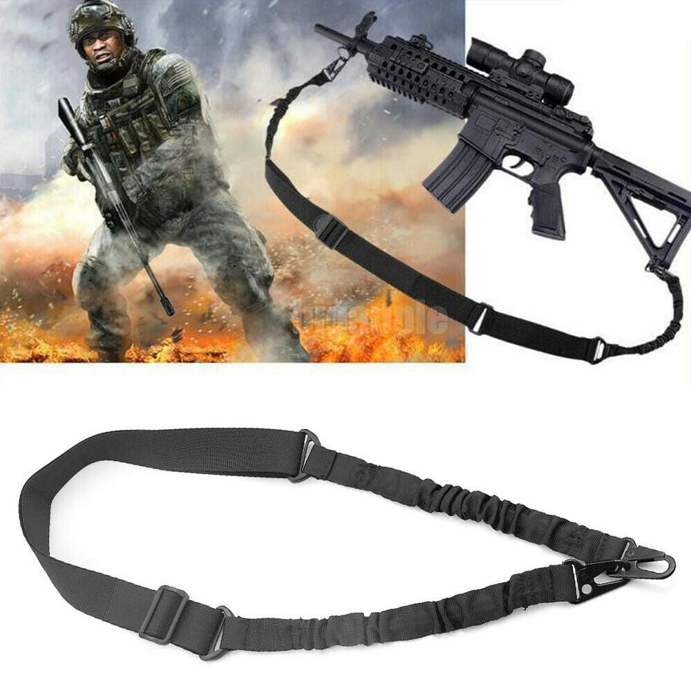 Tactical Rifle Sling - 2 Point Hooks Shoulder Strap - Dual Point Rifle Sling Readi Gear