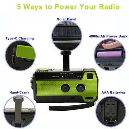 SolarGuard Pro: All-in-One Emergency Hand Crank Radio & Phone Charger - Emergency radio Readi Gear