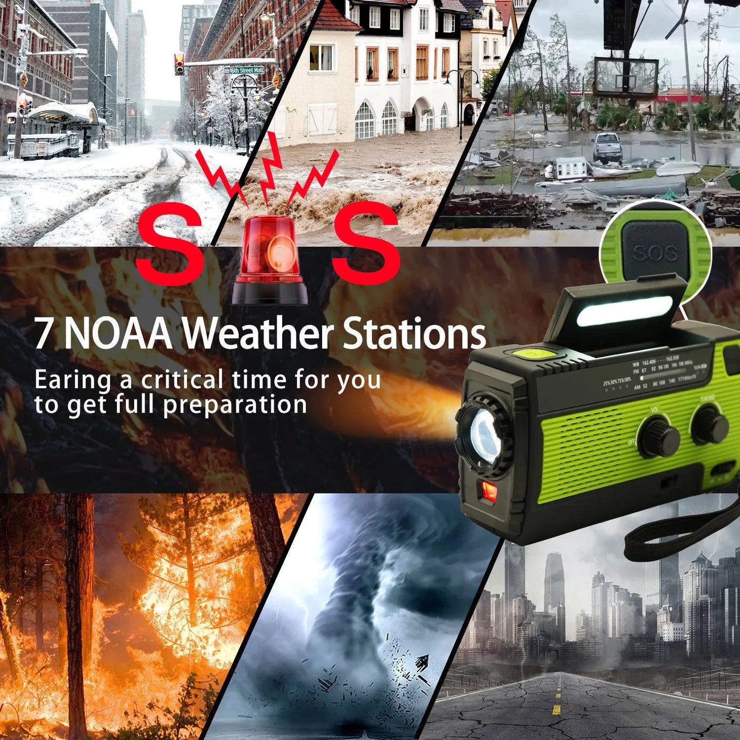 SolarGuard Pro: All-in-One Emergency Hand Crank Radio & Phone Charger - Emergency radio Readi Gear