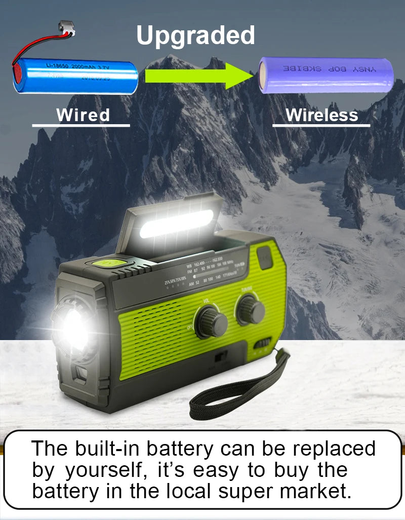 SolarGuard Pro: All-in-One Emergency Hand Crank Radio & Phone Charger - Emergency radio Readi Gear