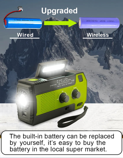 SolarGuard Pro: All-in-One Emergency Hand Crank Radio & Phone Charger - Emergency radio Readi Gear
