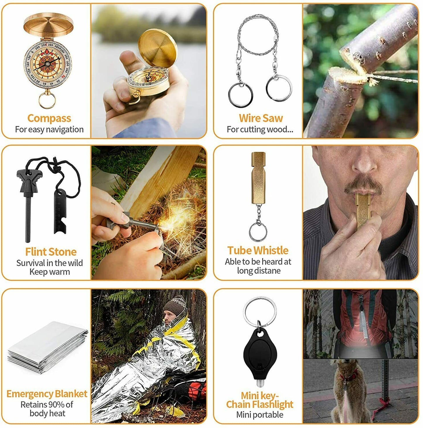 SurvivalPro 14-in-1 Outdoor Emergency Kit - Emergency Survival Kit Readi Gear