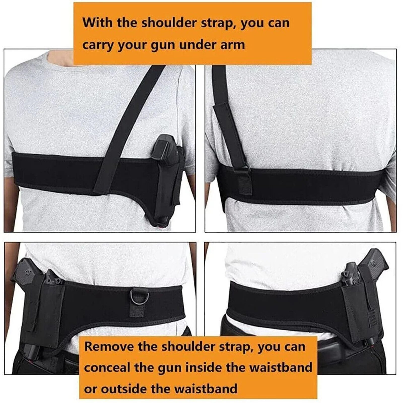 StealthFlex Concealed Carry Holster - Shoulder & Waist - Concealed Carry Holster Readi Gear